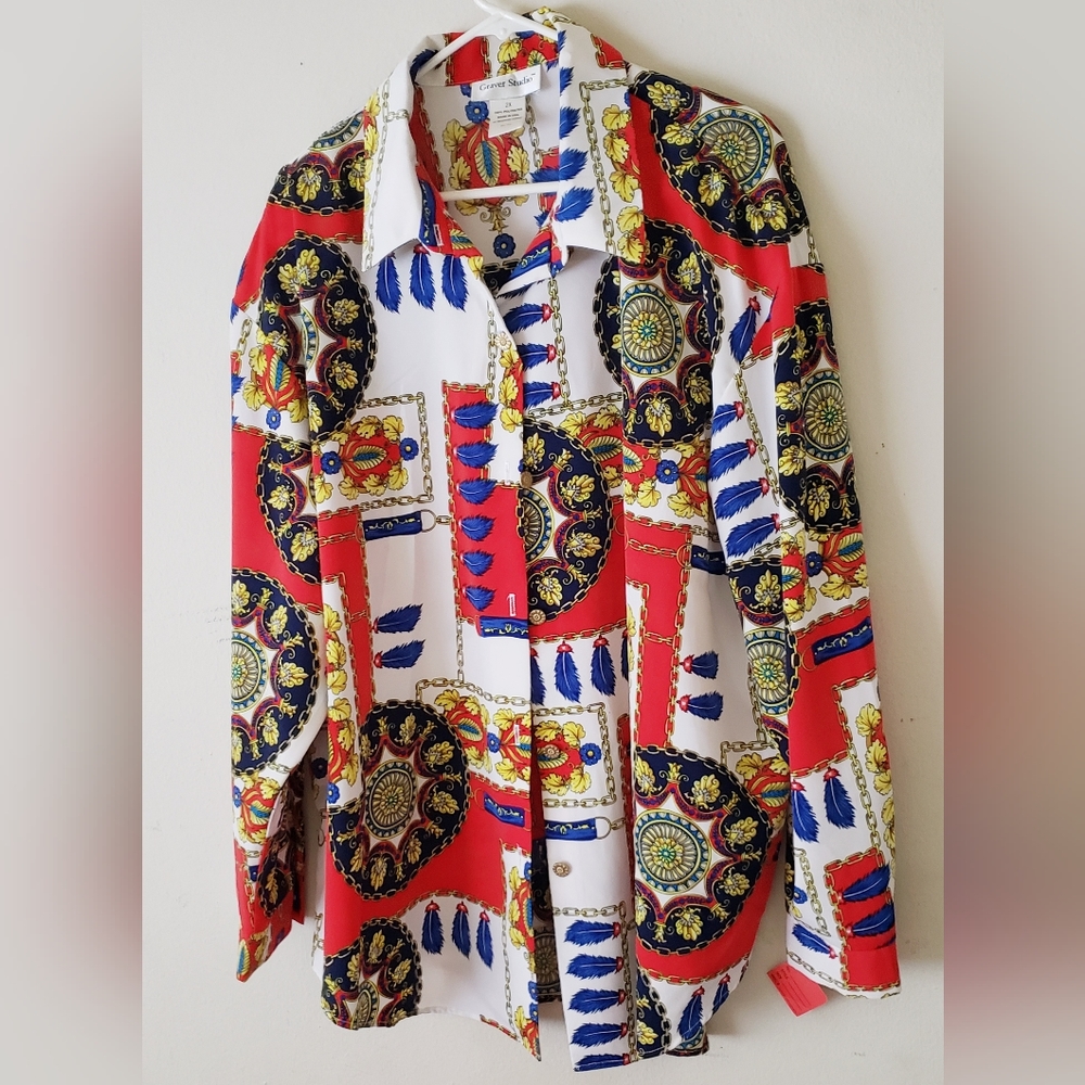 Graver Studio Western Print Button Down